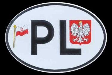 Poolse autosticker