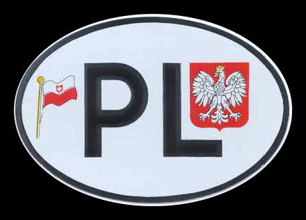 Poolse autosticker