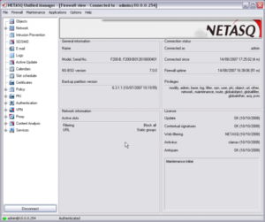 NetASQ screenshot