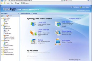 Synology Disk Station Manager 2.0