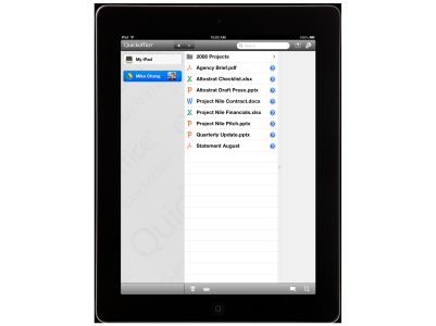 Google Quickoffice iPad-app