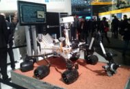 Prototype Mars-verkenner Curiosity op Dell-stand CeBIT