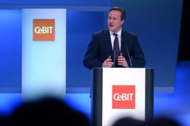 David Cameron op CeBIT 2014
