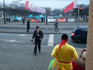 Chinese protesten tijden CeBIT 2015