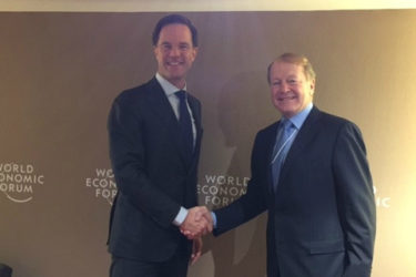 Mark Rutte en John Chambers