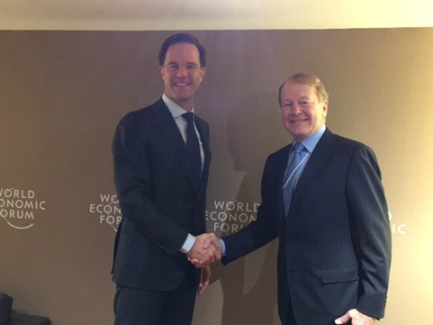 Mark Rutte en John Chambers