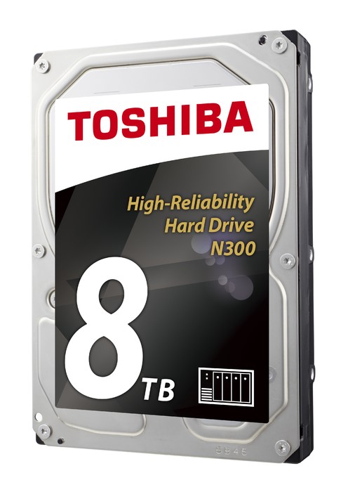 Toshiba verhoogt max.capaciteit N300 tot 8TB