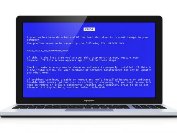 Blue screen of death