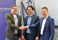 Maarten van der Hoek (directeur Nieuwland), Boris van Luipen (directeur operations IntellinQ), Milan Uitentuis (commercieel directeur IntellinQ)