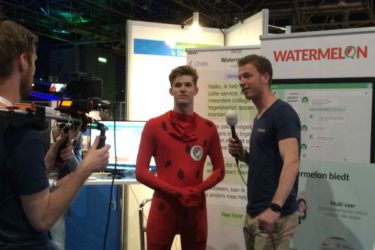 Alexander Wijninga, co-founder van Watermelon, wordt geïnterviewd tijdens Campus Party Europe 2016