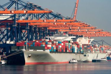 Haven van Rotterdam containerschip