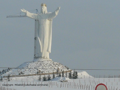 Jezus-beeld in Swiebodzin