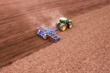 Boer tractor graan