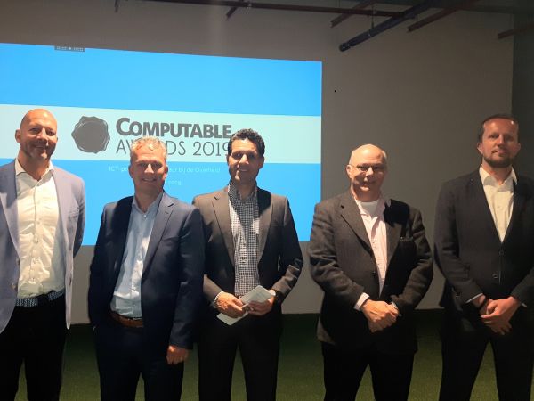 Jury ICT-project van het Jaar bij de Overheid, (Fred, Sjoerd, Reza, Guido en Ruud)