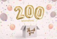 200 tweehonderd thank you bedankt dank