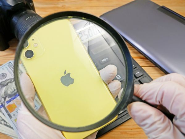 Apple iPhone scanner scan vergrootglas