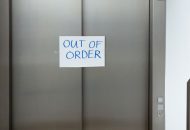 Kapot storing out of order buiten werking