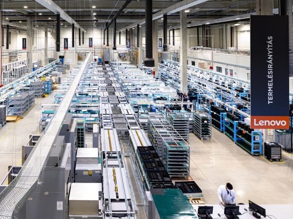 Lenovo fabriek nabij Boedapest Hongarije