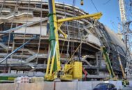 Renovatie van het Santiago Bernabeu-stadion van Real Madrid.