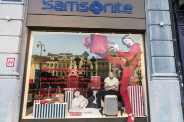 Samsonite-winkel in hartje Brussel