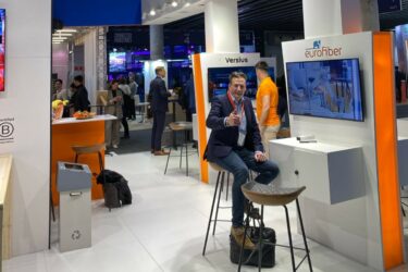 Eurofiber-stand op MWC 2024 (Oranje-paviljoen)