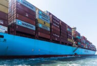 Maersk containerschip in de Rode Zee