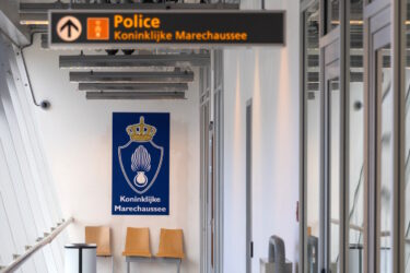 locatie van de Koninklijke Marechaussee op Eindhoven Airport