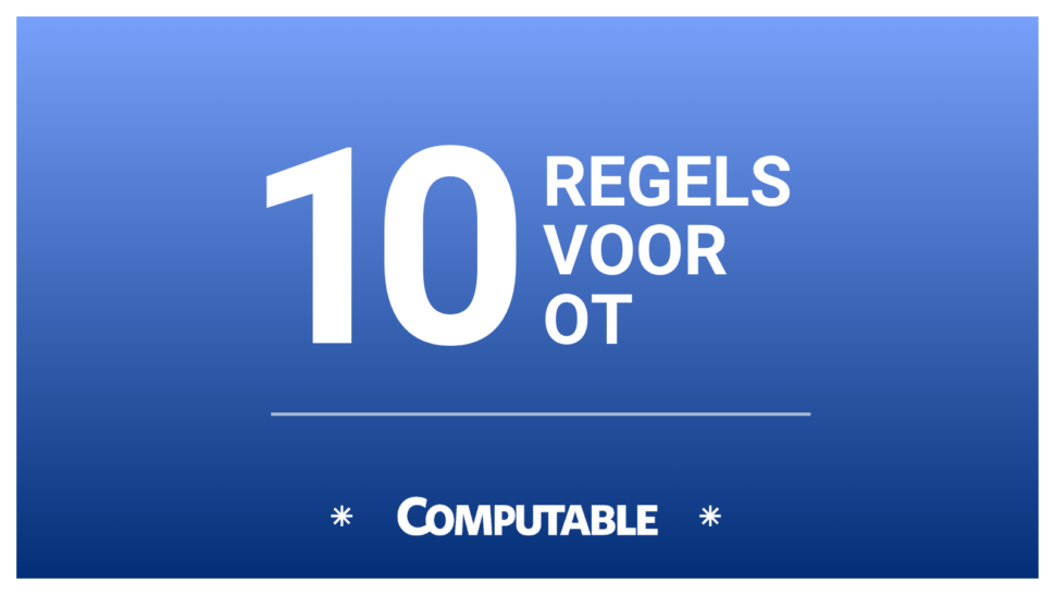 10 regels voor ot