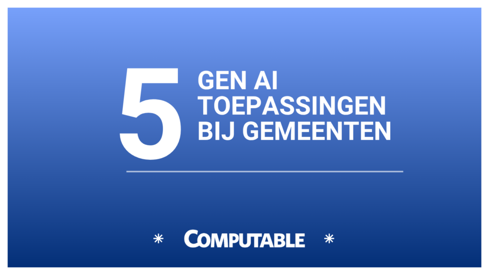 5 gen ai toepassingen