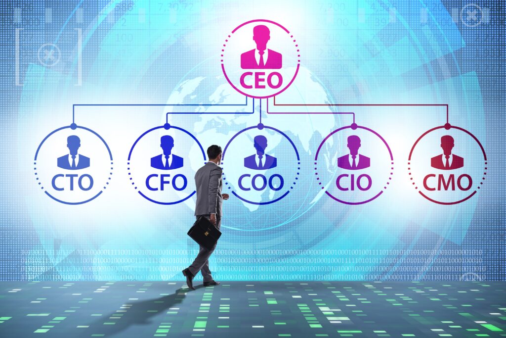 Illustration,Of,Organisation,Chart,With,Various,Executives