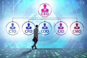 Illustration,Of,Organisation,Chart,With,Various,Executives